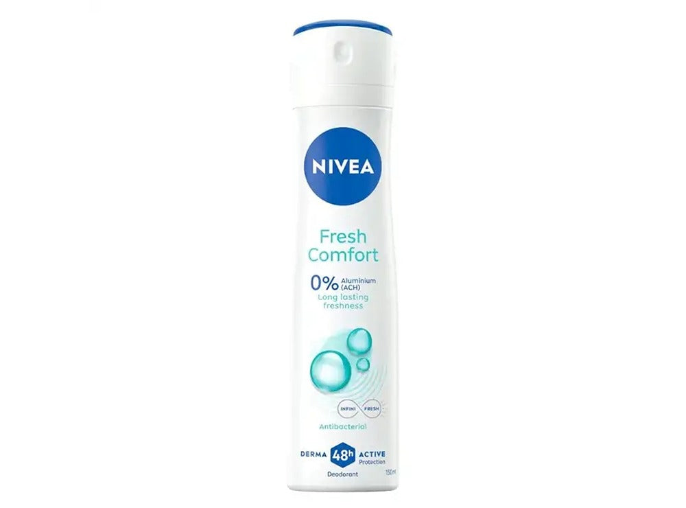Nivea Deo Spray Fresh Comfort 0% Aluminium For Women 150 ml
