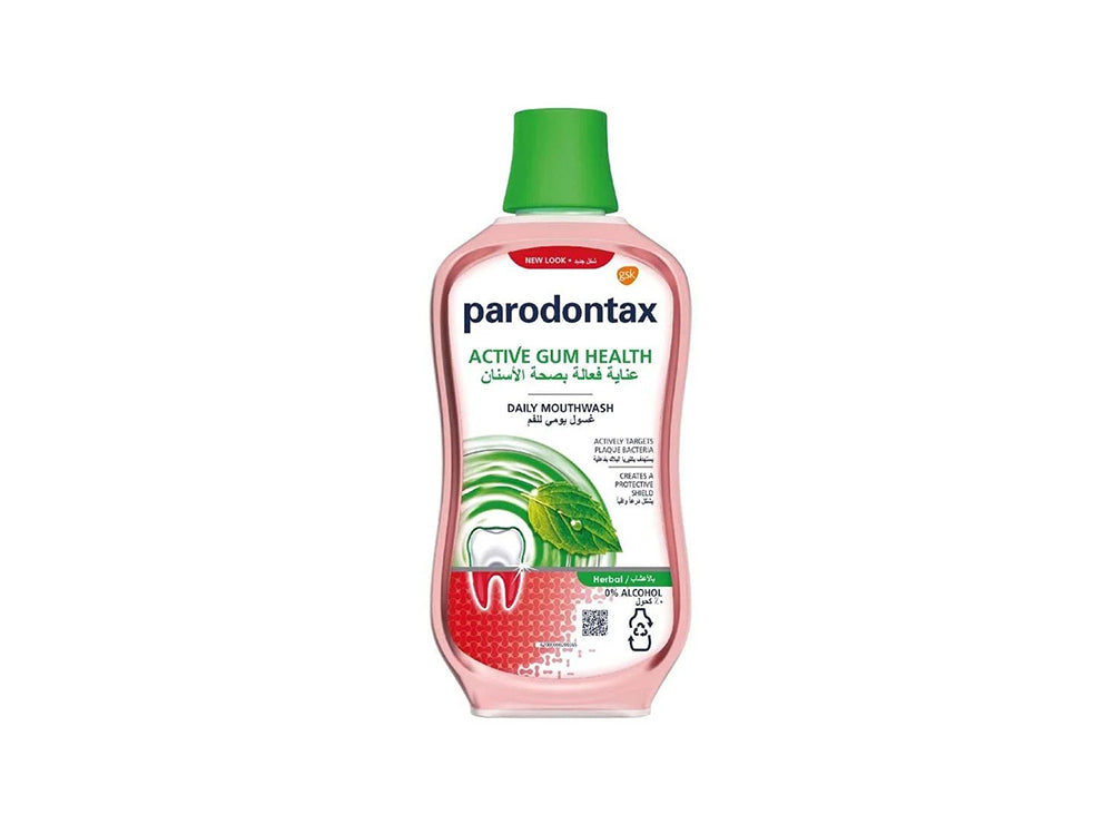 Parodontax Mouthwash Herbal Zero Alcohol 500 ml