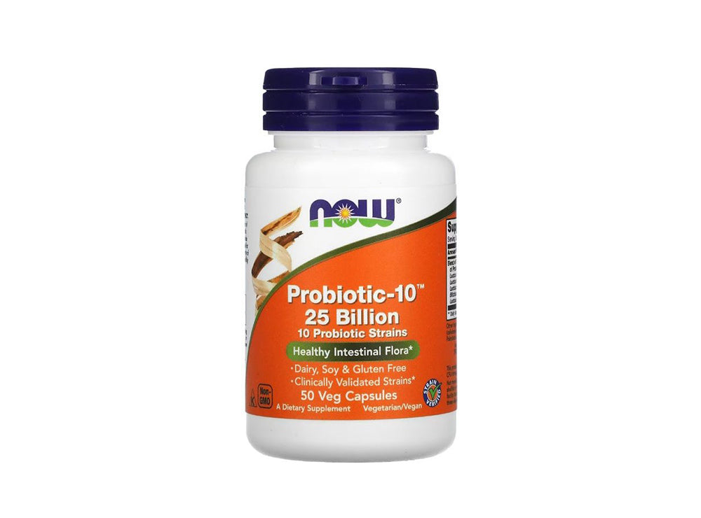 Now Probiotic 10, 25 Billion 50 capsules