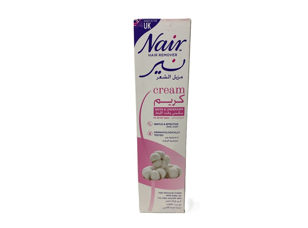 Nair Cream Hair Remover Bikini & Underarm With Baby Oil 90 ml