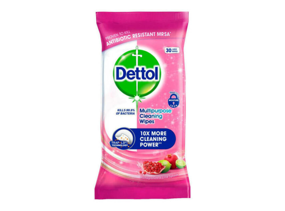 Dettol Antibacterial Wipes Multipurpose Cleaning 30 pieces