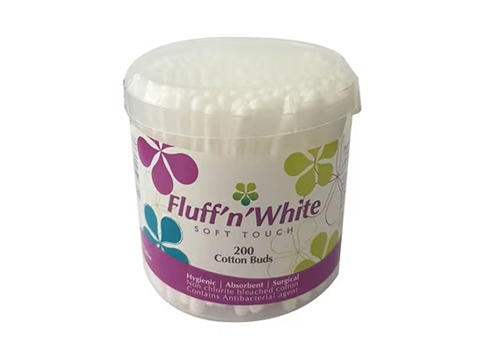 Fluff'N White Cotton Buds 200 pieces