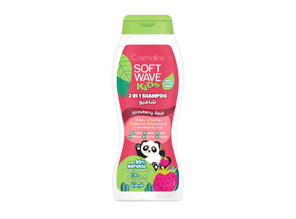 Soft Wave Kids Shampoo 2 In 1 Strawberry 400 ml