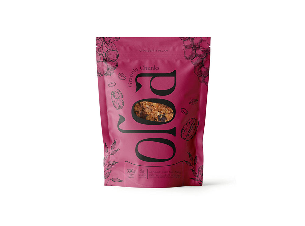 Oloa Cranberry Pecan Granola Chunks 330 g