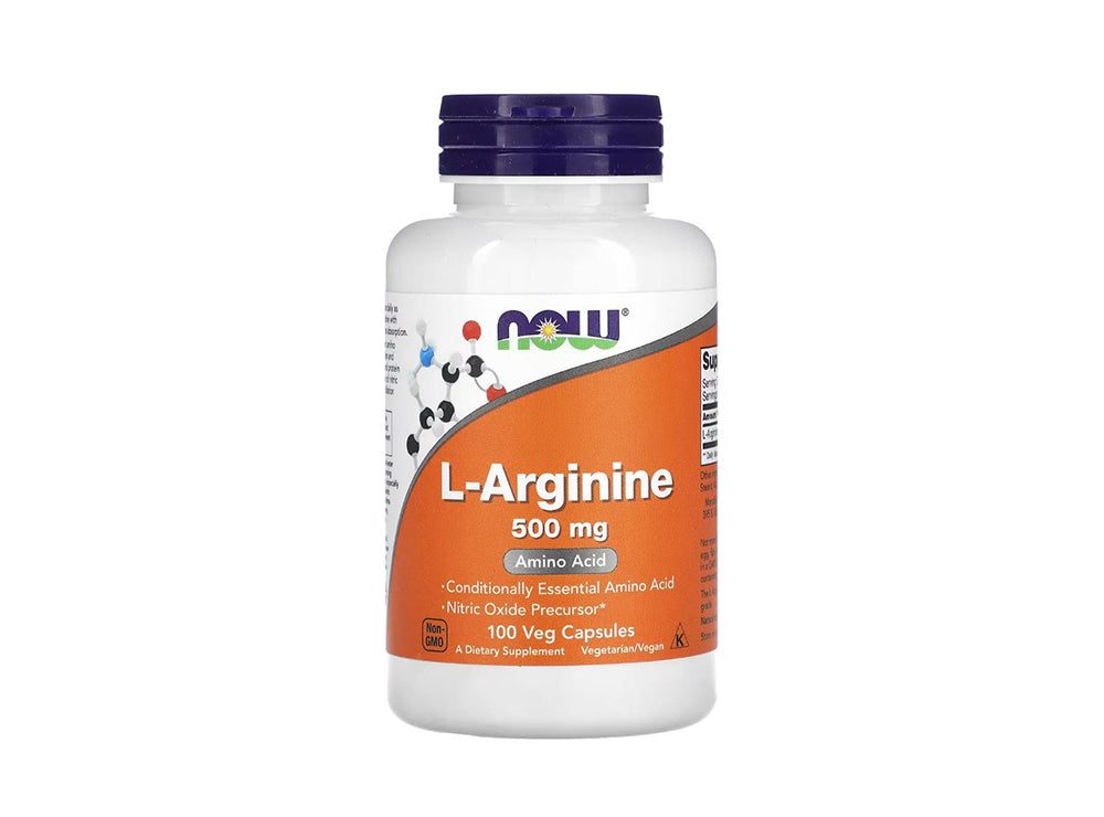 Now L Arginine 500Mg 100 capsules