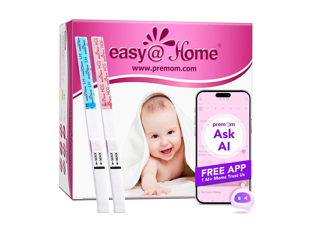 Easy @ Home 50 Ovulation Test Strips & 20 Pregnancy Test Strips Kit