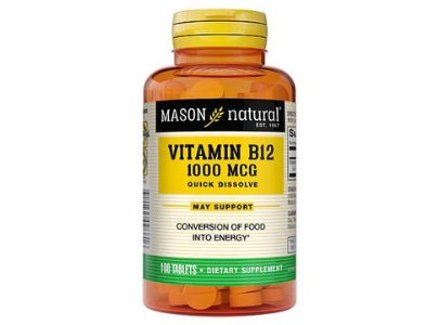 Mason Vitamin B12 (1000mg) Sublingual 100 tablets