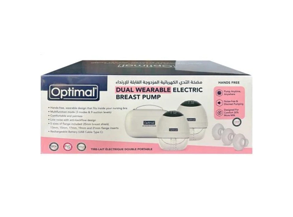 Optimal Dual Wearable Electric Rechargeable Breast Pump 1272 2 pieces