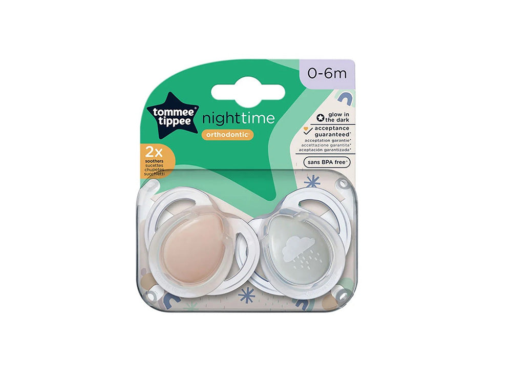 Tommee Tippee Soother Night Time Girl 0-6M 2 pieces