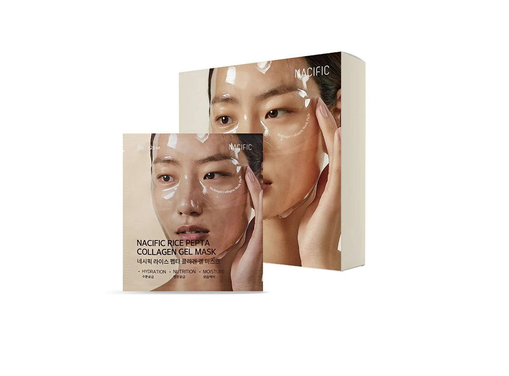 Nacific Rice Pepta Collagen Gel Mask 4 pieces