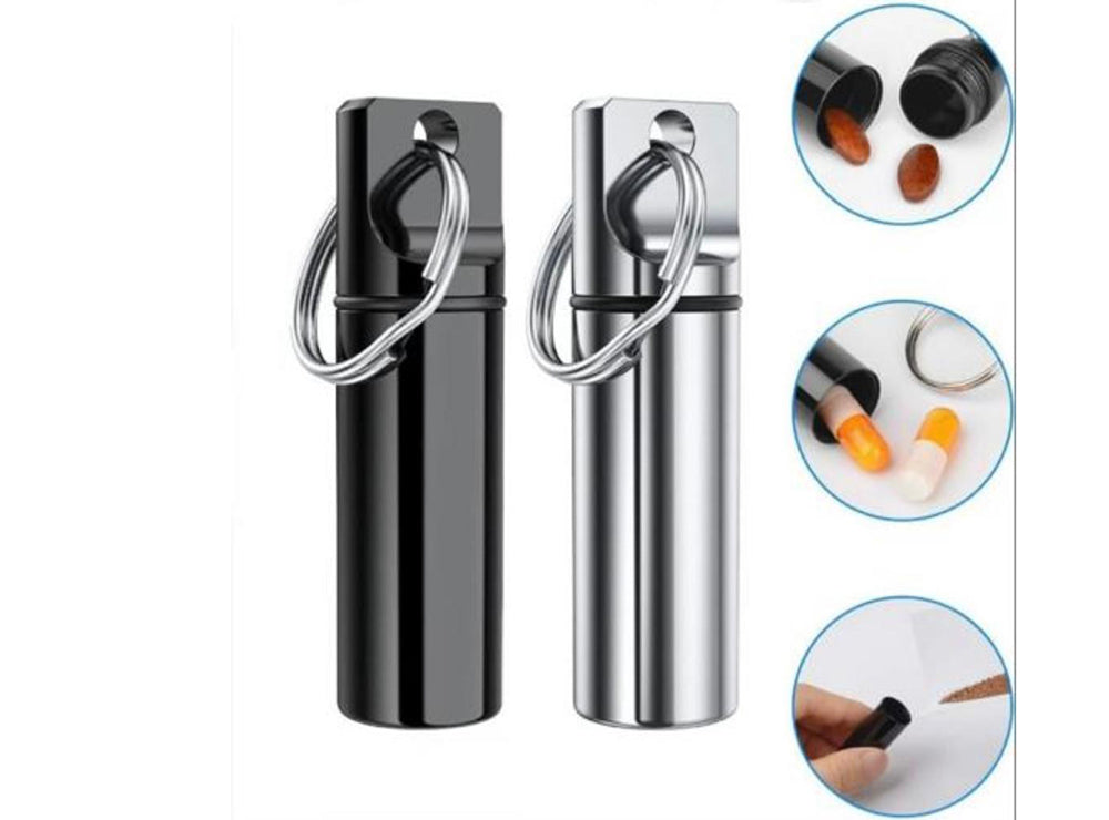 Pill Box 1 Grid Silver