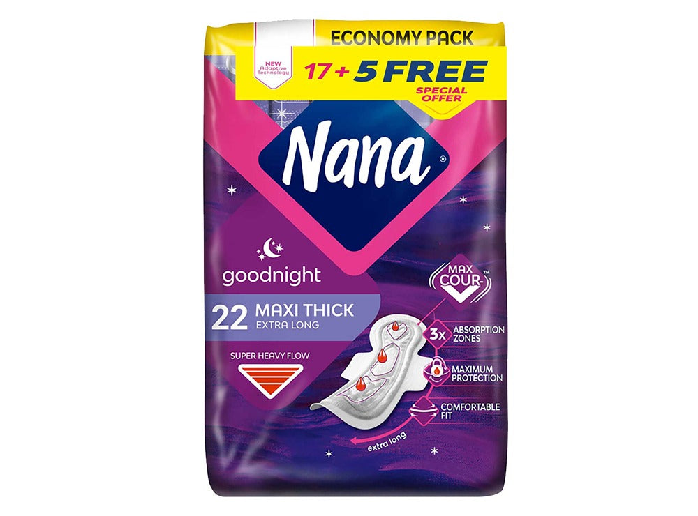Nana Goodnight Maxi Thick Extra Long Economy 22 pieces