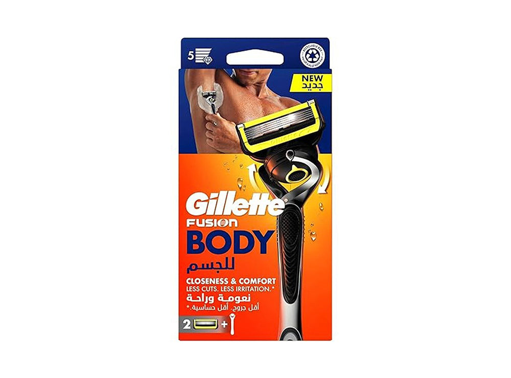 Gillette Fusion Body Razor With 2 Refills
