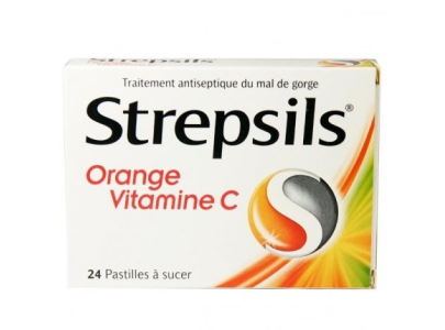 Strepsils Orange + Vit C 24 tabs