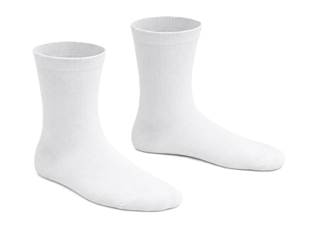 Marie France Junior Classic Girls Socks Cotton Lycra White 4 To 6 Years Size 28 To 30