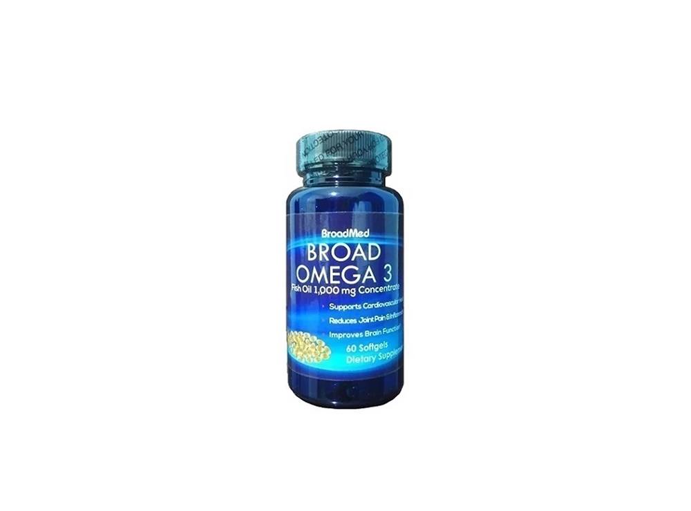 Broad Omega 3 Fish Oil 1000Mg 60 softgels