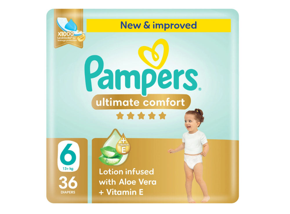 Pampers Ultimate Comfort 6 (13+Kg) 36 pieces