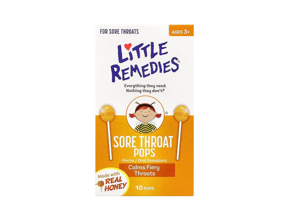 Little Remedies Sore Throat Pops Lollipops 10 pieces