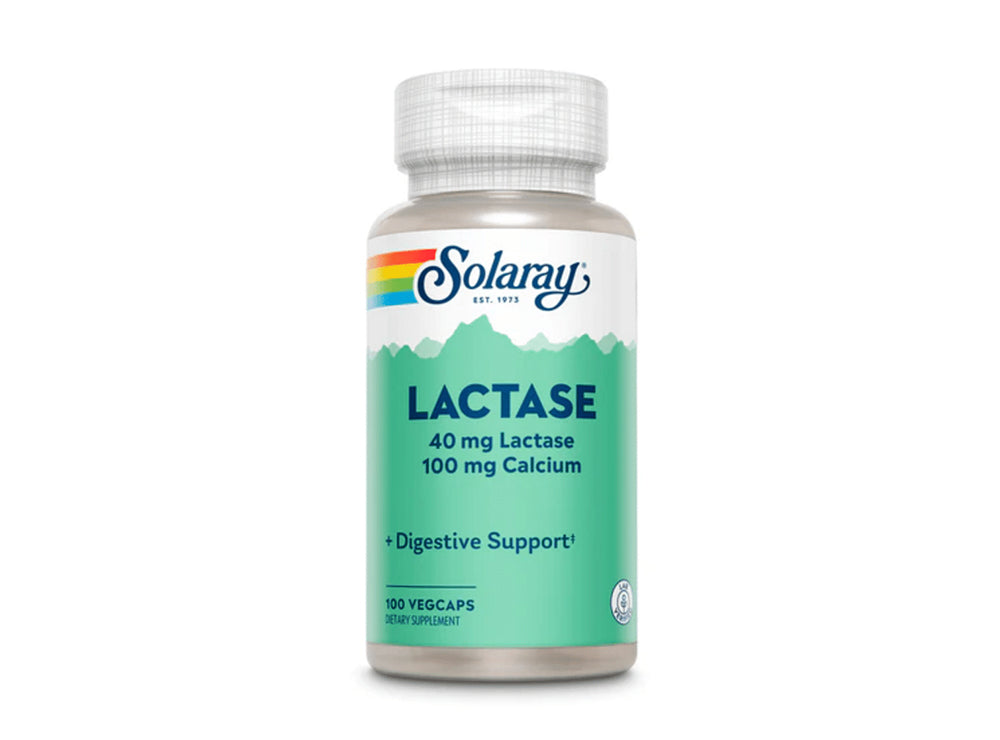 Solaray Lactase 40 Mg & Calcium 100Mg 100 capsules