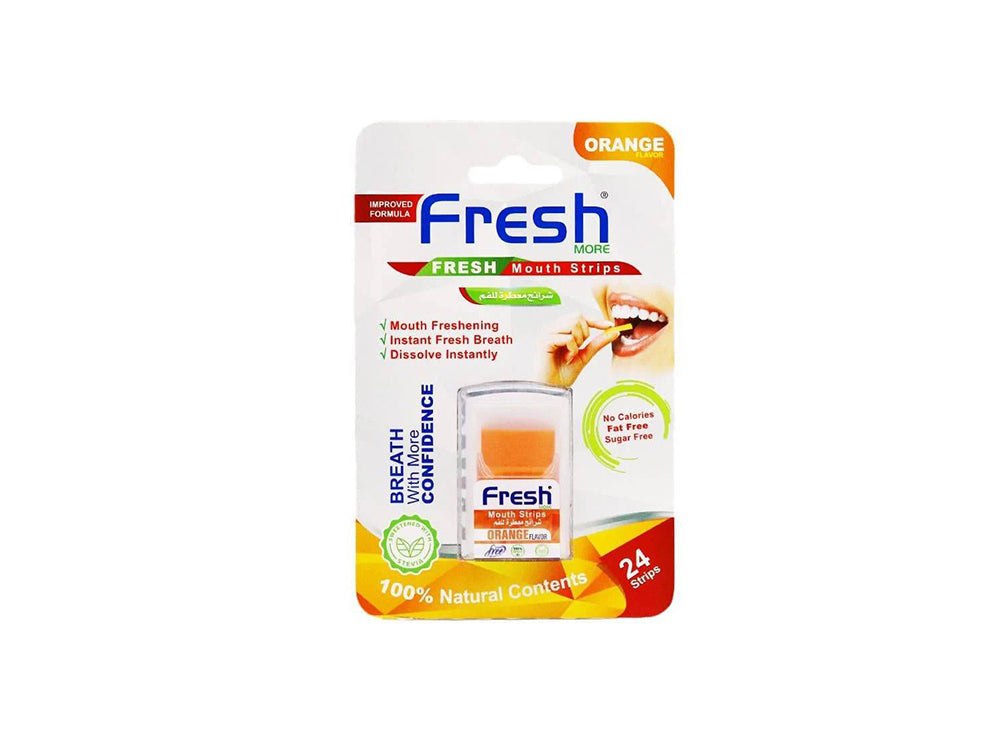 Fresh Mouth Strips Orange Flavor 24 pieces