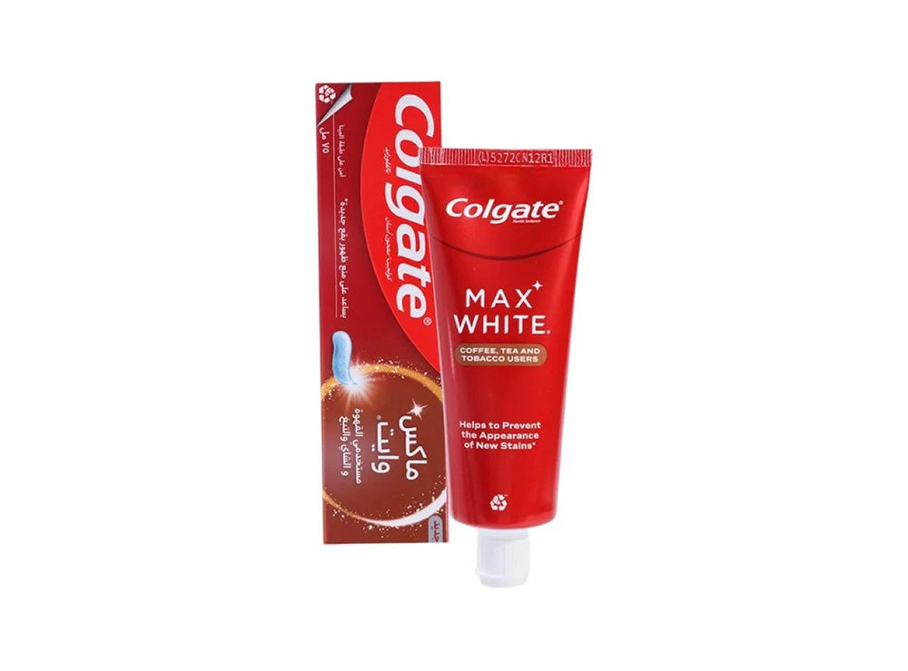Colgate Toothpaste Max White Coffee, Tea & Tobacco Users 75 ml