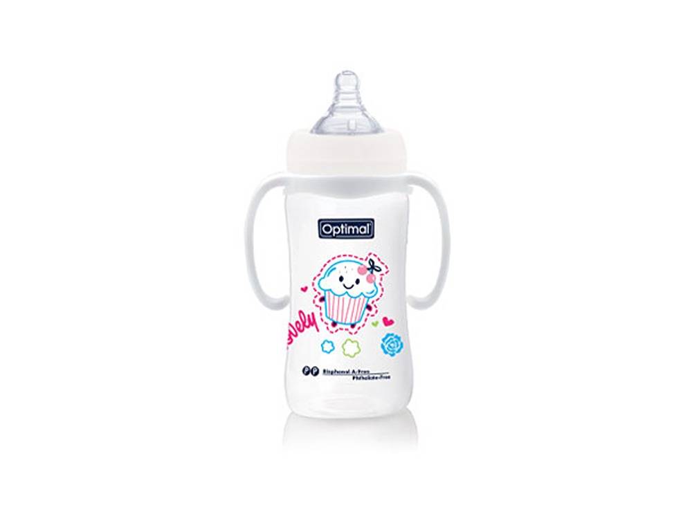 Optimal Wide Neck Feeding Bottle With Handle 1031 330 ml