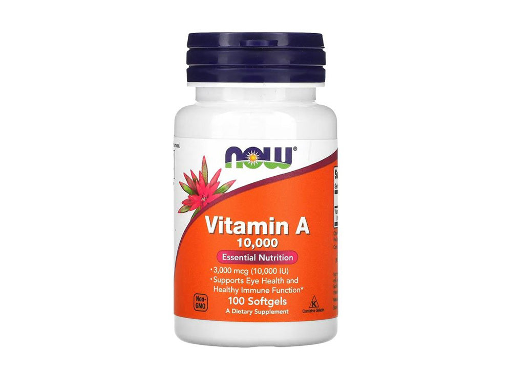 Now Vitamin A 10,000Iu 100 capsules