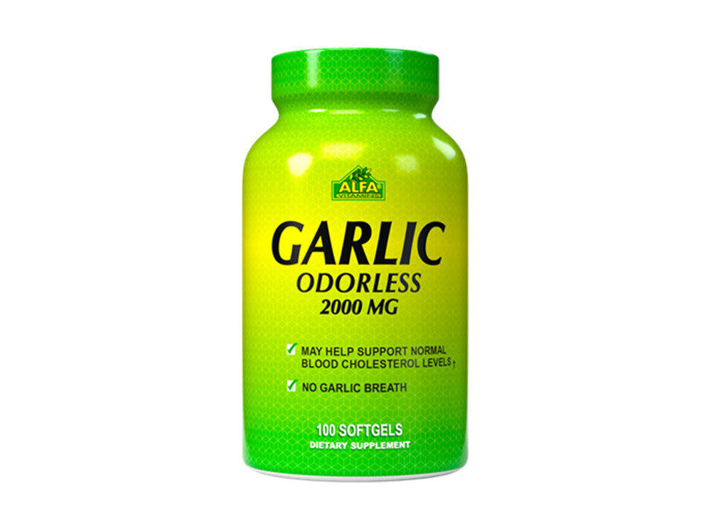 Alfa Vitamins Garlic 2000 Mg Softgels 100 pieces