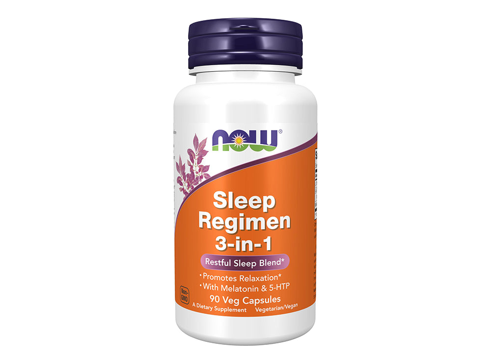 Now Sleep Regimen 3In1 (L Theanine, 5Htp, Melatonin) 90 capsules