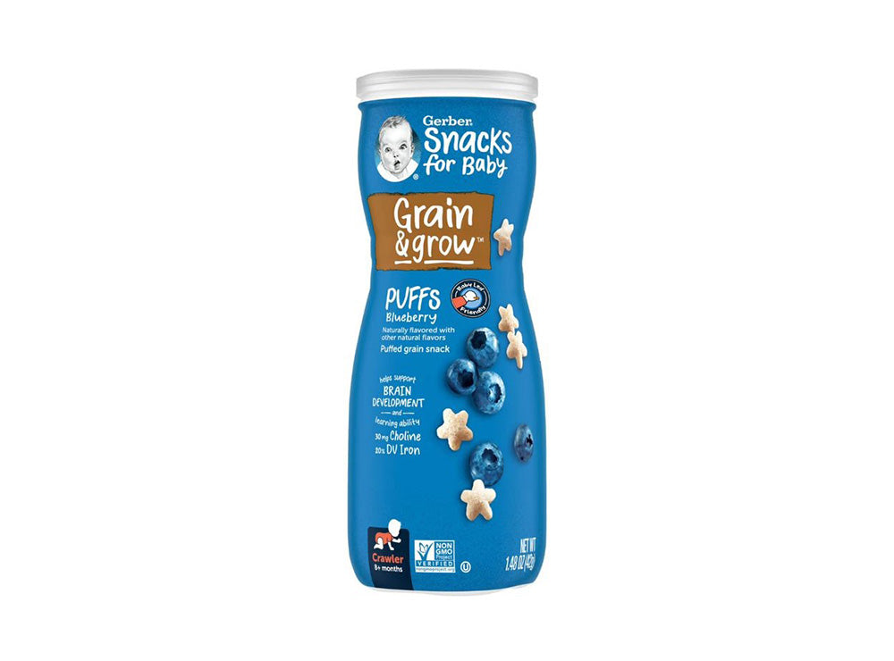 Gerber Organic Grain&Grow Blueberry Puffs 8+Month 42 g