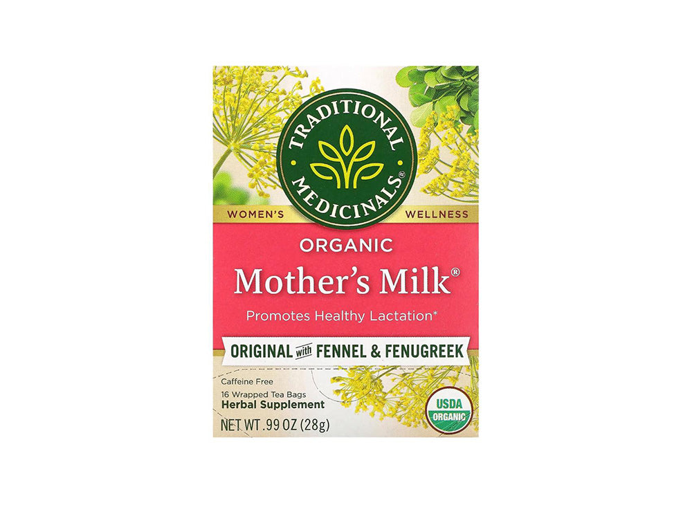 Organic Mothers Milk Original With Fennel & Fenugreek, Caffeine Free, 16 Wrapped Tea Bags 28 g