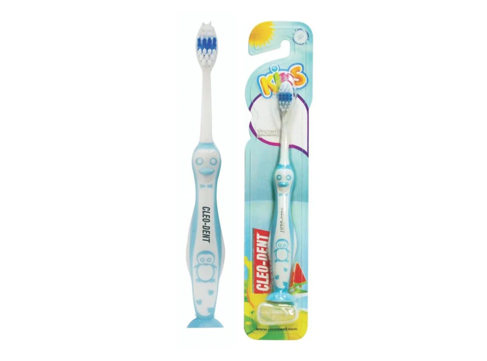 Cleo Dent Kids Tooth Brush Medium Penguin (2-7 Years) 2023 1 piece