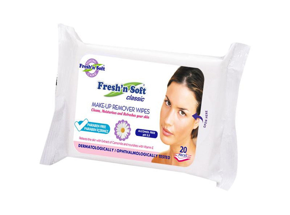 Freshn Soft Liquid Make Up Remover Wipes 20 wipes