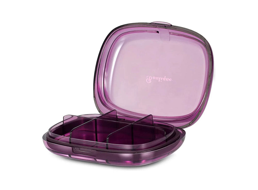 Portable Pill Dispenser Box 6 Compartments Pill Organizer 1 box