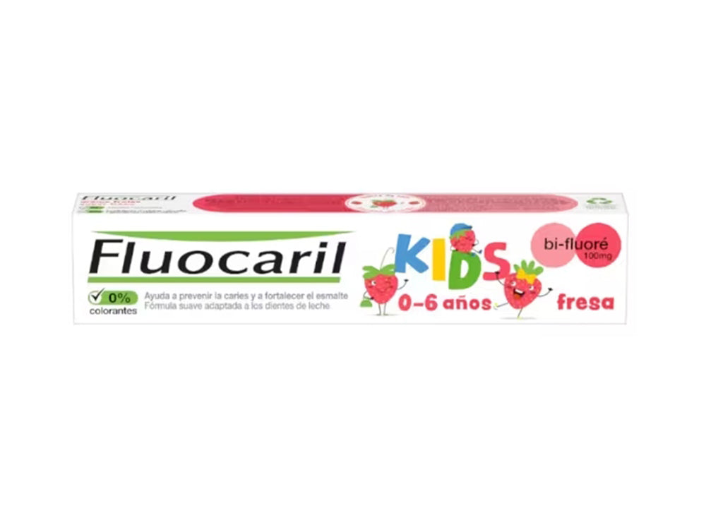 Fluocaril Kids 0 To 6 Years Strawberry 75 ml