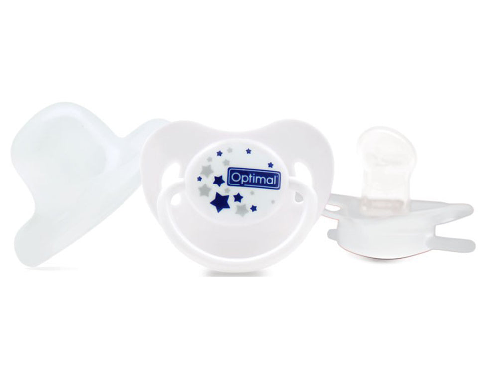 Optimal Silicone Orthodontic Pacifier With Cover 6M+ 1441 1 pieces