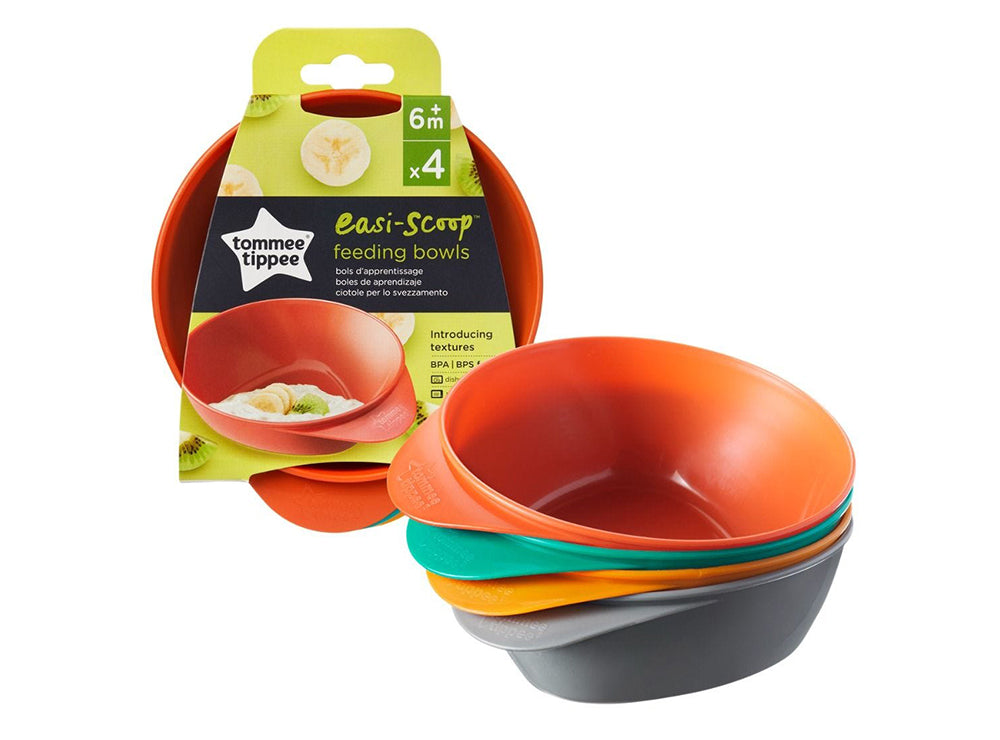 Tommee Tippee Easy Scoop Feeding Bowl 6M+ 4 pieces