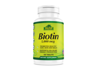 Alfa Vitamins Biotin 5000mcg 100 tabs
