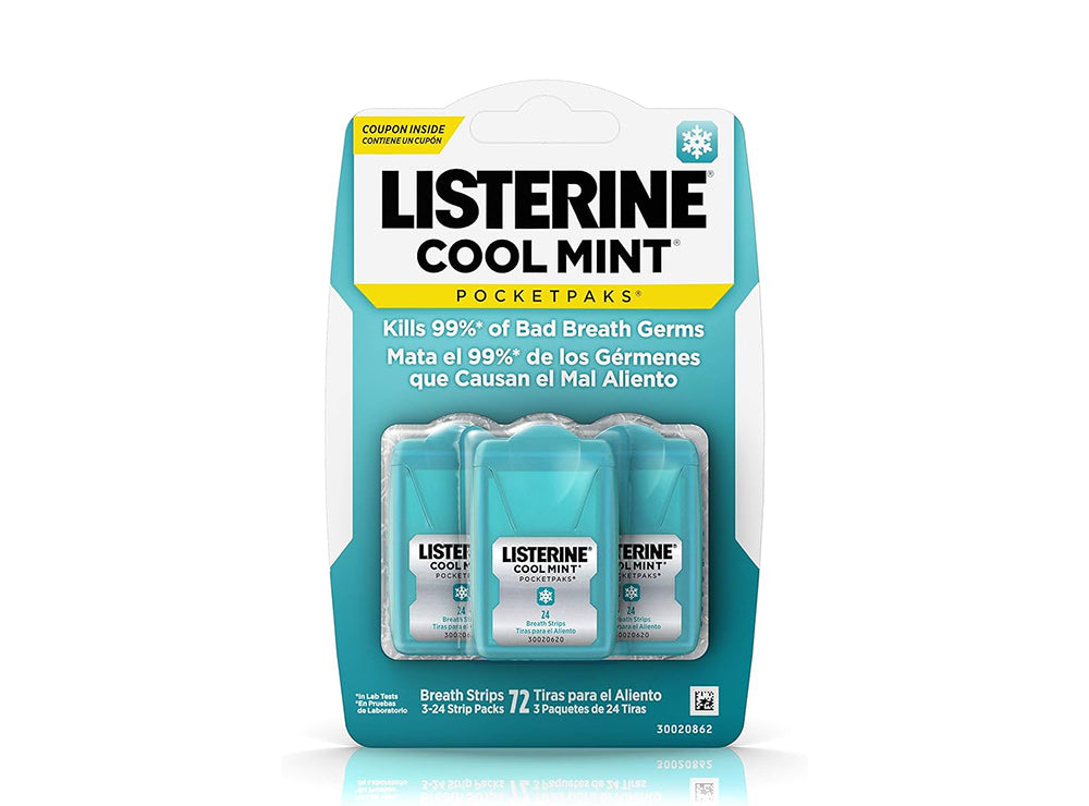 Listerine Cool Mintpocket Value Pack 72 pieces