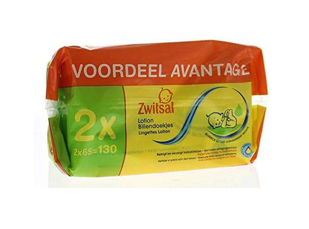 Zwitsal Lingettes Lotion Pack 130 pieces