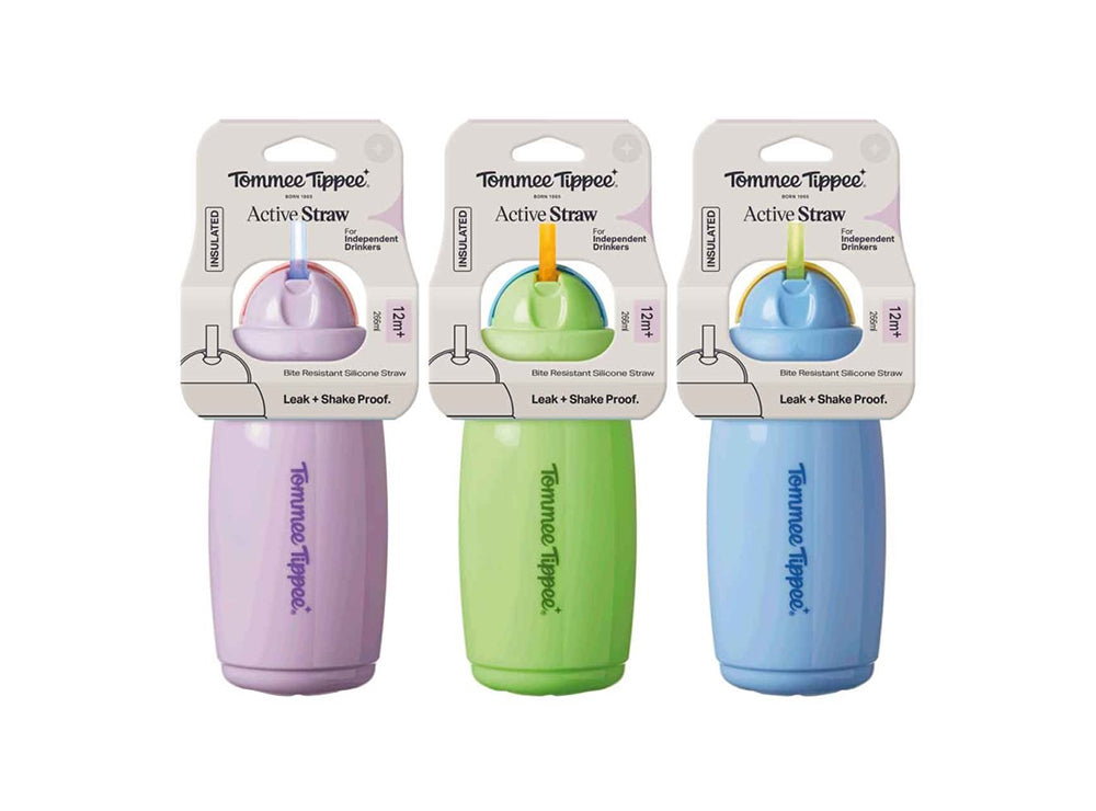 Tommee Tippee Insulated Straw Cup 12M+ 266 ml