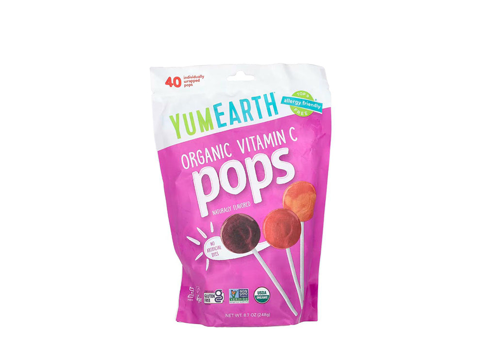 Yum Earth Organic Vit C Pops Box Pack 40 pieces