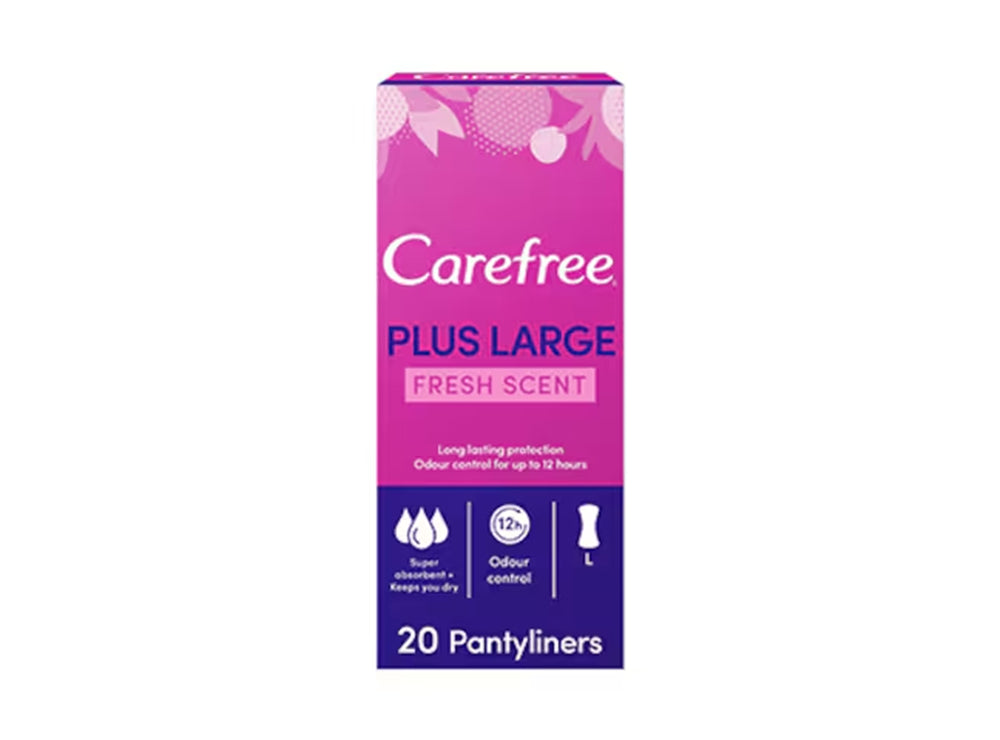 Carefree Plus Large Suave Fragrance 20 pieces