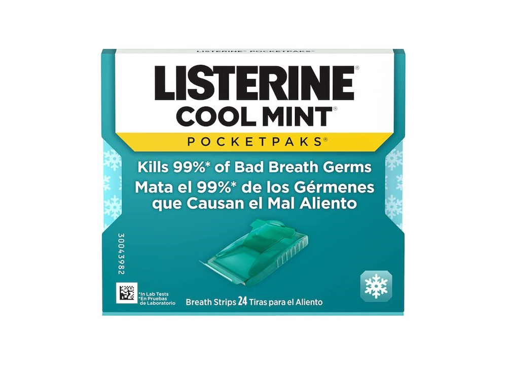Listerine Cool Mintpocket Packs Strips 24 pieces