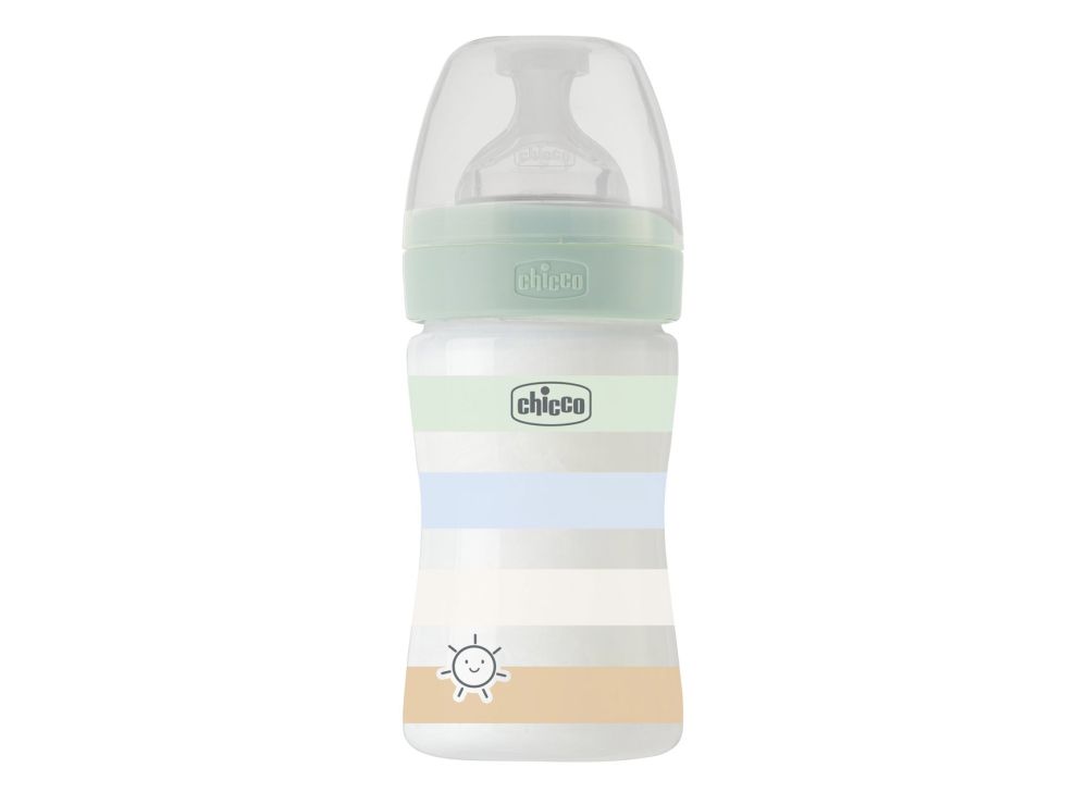 Chicco Biberon 0M+ Well Being Slow Anti Cholic Blue 150 ml
