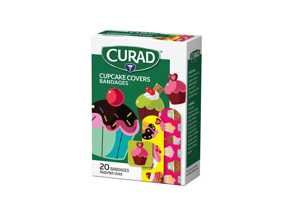 Curad Plaster Kids Cupcake Covers 20 pieces