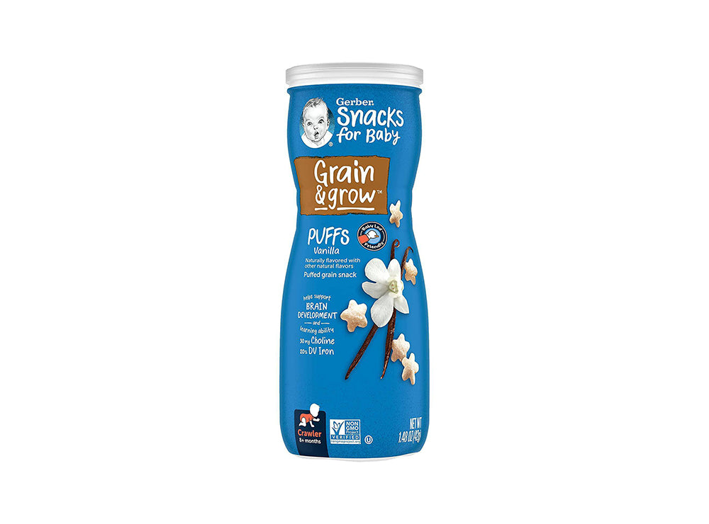 Gerber Organic Grain&Grow Vanilla Puffs 8+Month 42 g
