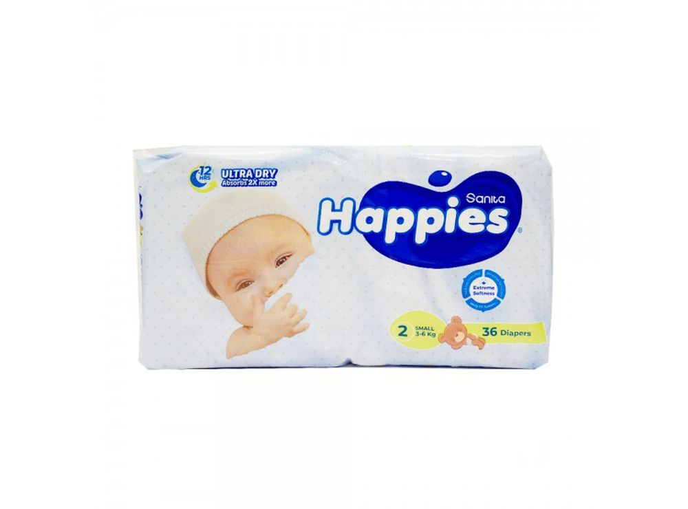 Happies Premium Number 2 3-6Kg 36D 36 pieces