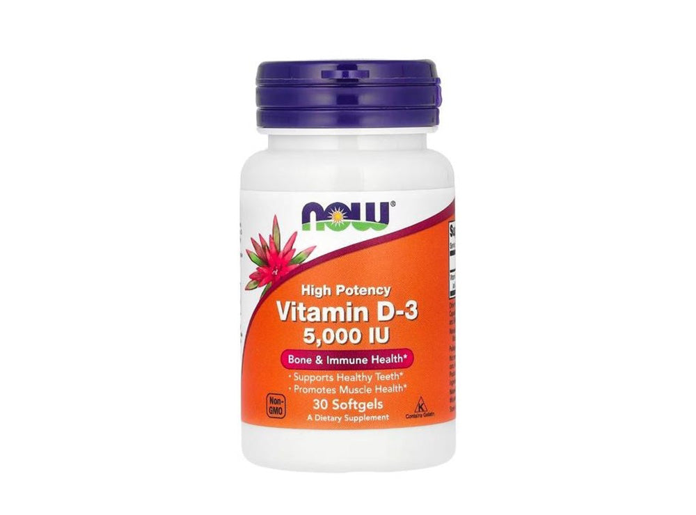 Now Vitamin D3 5000Iu 30 softgels