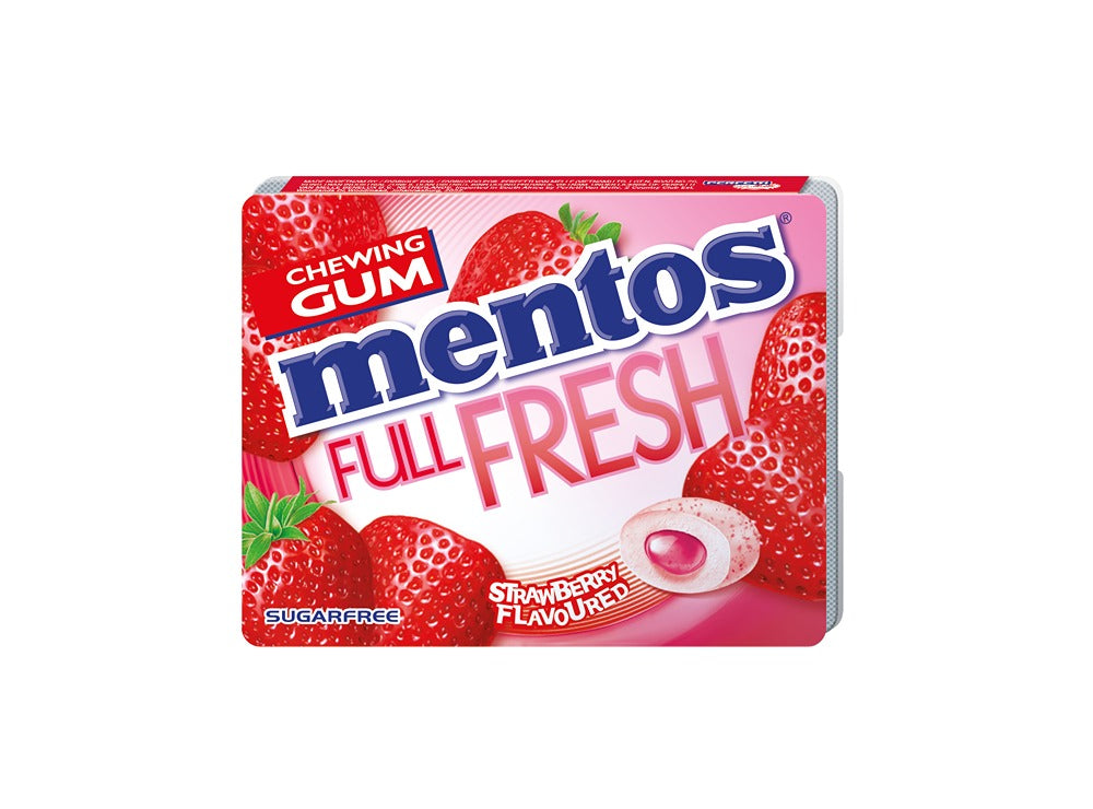 Mentos Gum Blister Pure Fresh Strawberry 8 pieces